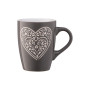 Чашка Ardesto Heart 330 мл Deep Grey (AR3467DGR) Чашка Ardesto Heart 330 мл Deep Grey (AR3467DGR)