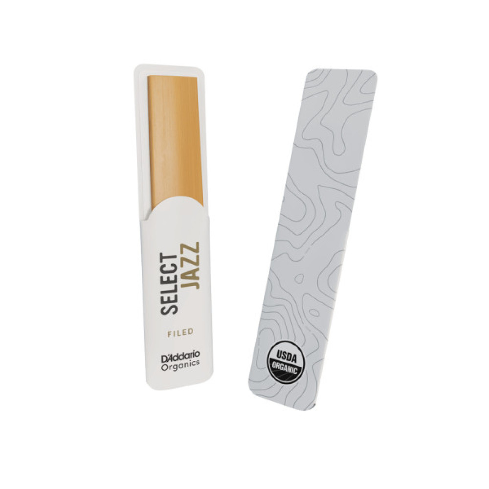 Тростина для саксофона D'Addario Organic Select Jazz - Tenor Sax Filed 2H - 5 Pack (ORSF05TSX2H)