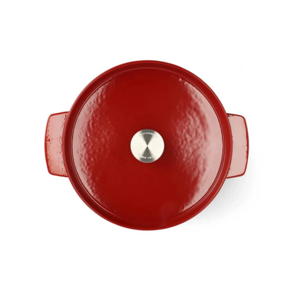 Каструля KitchenAid чавунна з кришкою 5,2 л Червона (CC006060-001)