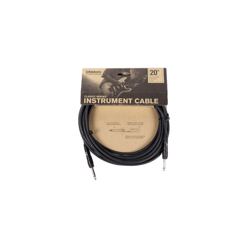 Інструментальний кабель D'Addario Classic Series Instrument Cable 6m (PW-CGT-20)