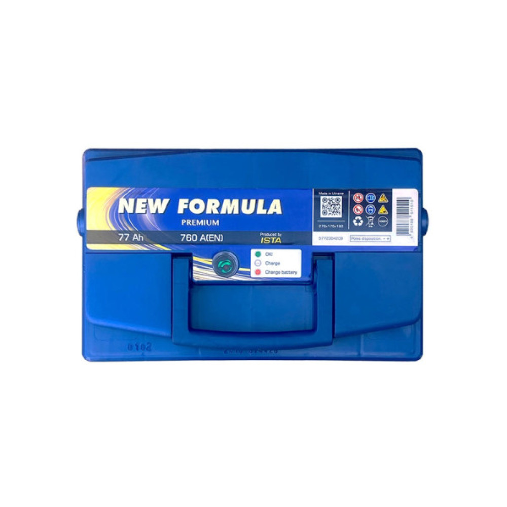 Акумулятор автомобільний NEW FORMULA PREMIUM 77Ah Ев (-/+) (760EN) (5772304209)