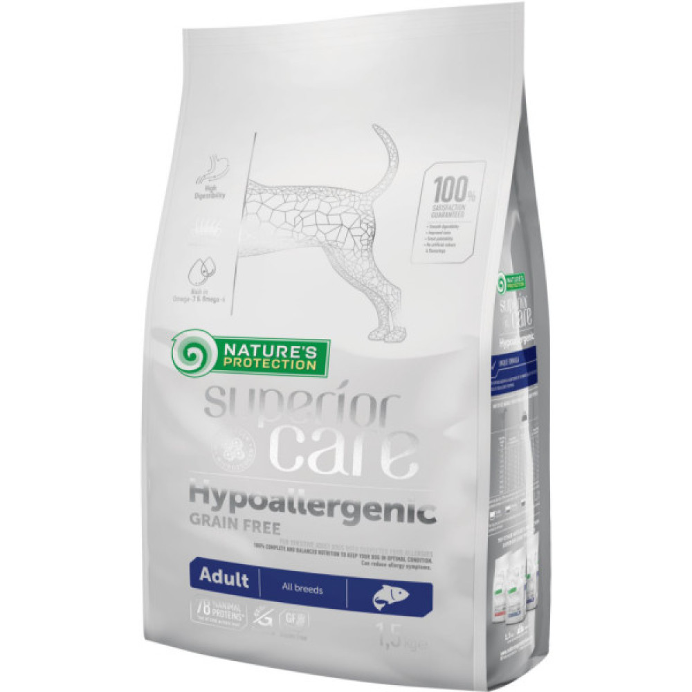 Сухий корм для собак Nature's Protection Superior Care Hypoallergenic Adult All Breeds 1.5 кг (NPSC45796)