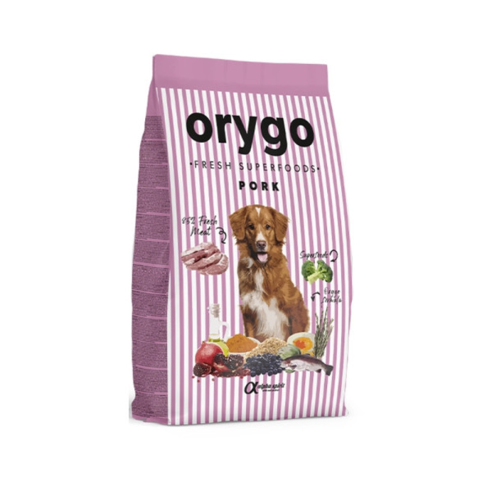 Напіввологий корм для собак Orygo Pork 8 кг (8436586312206)