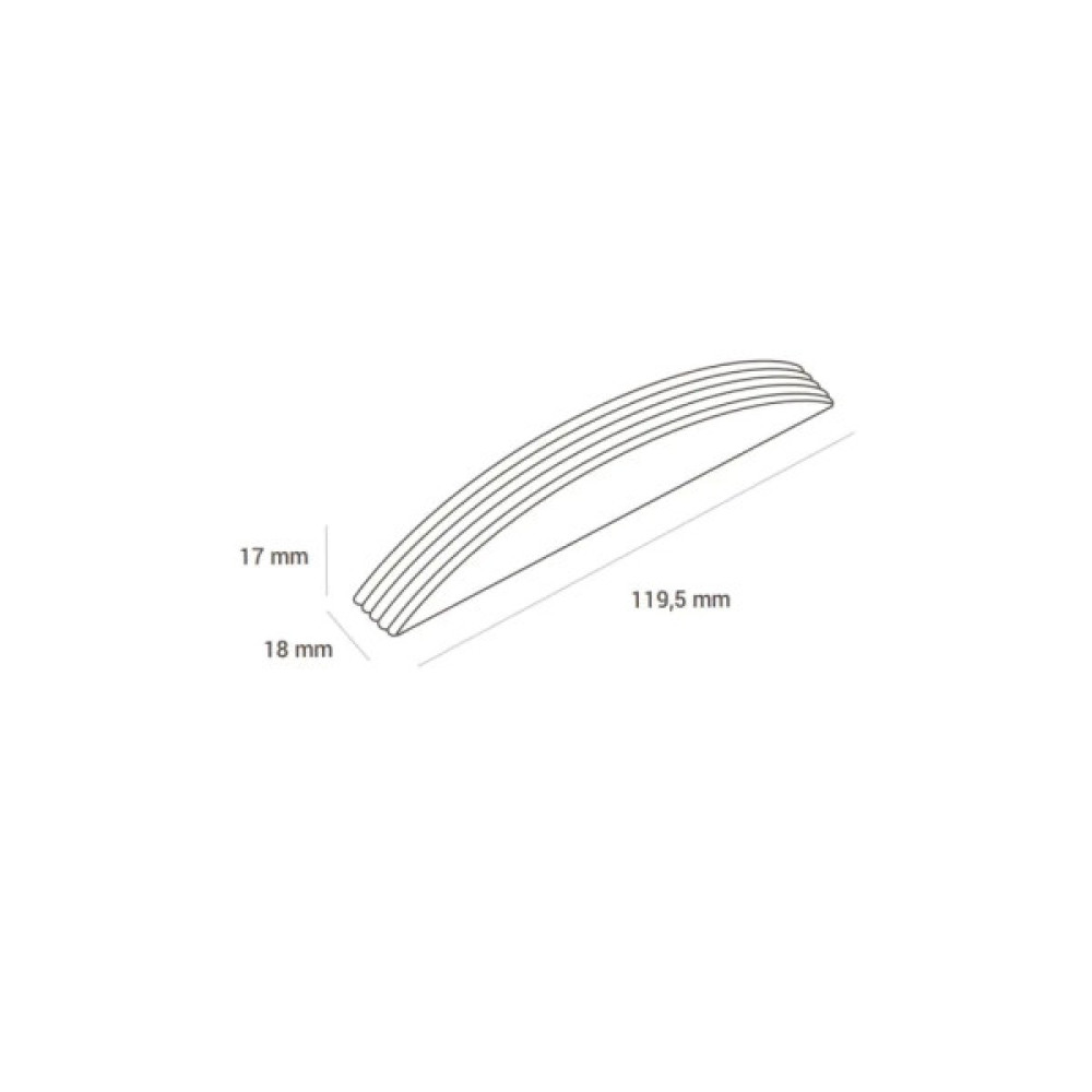 Форма для шоколаду Silikomart Riga B 119x18 h17 мм 10 шт (CH006)
