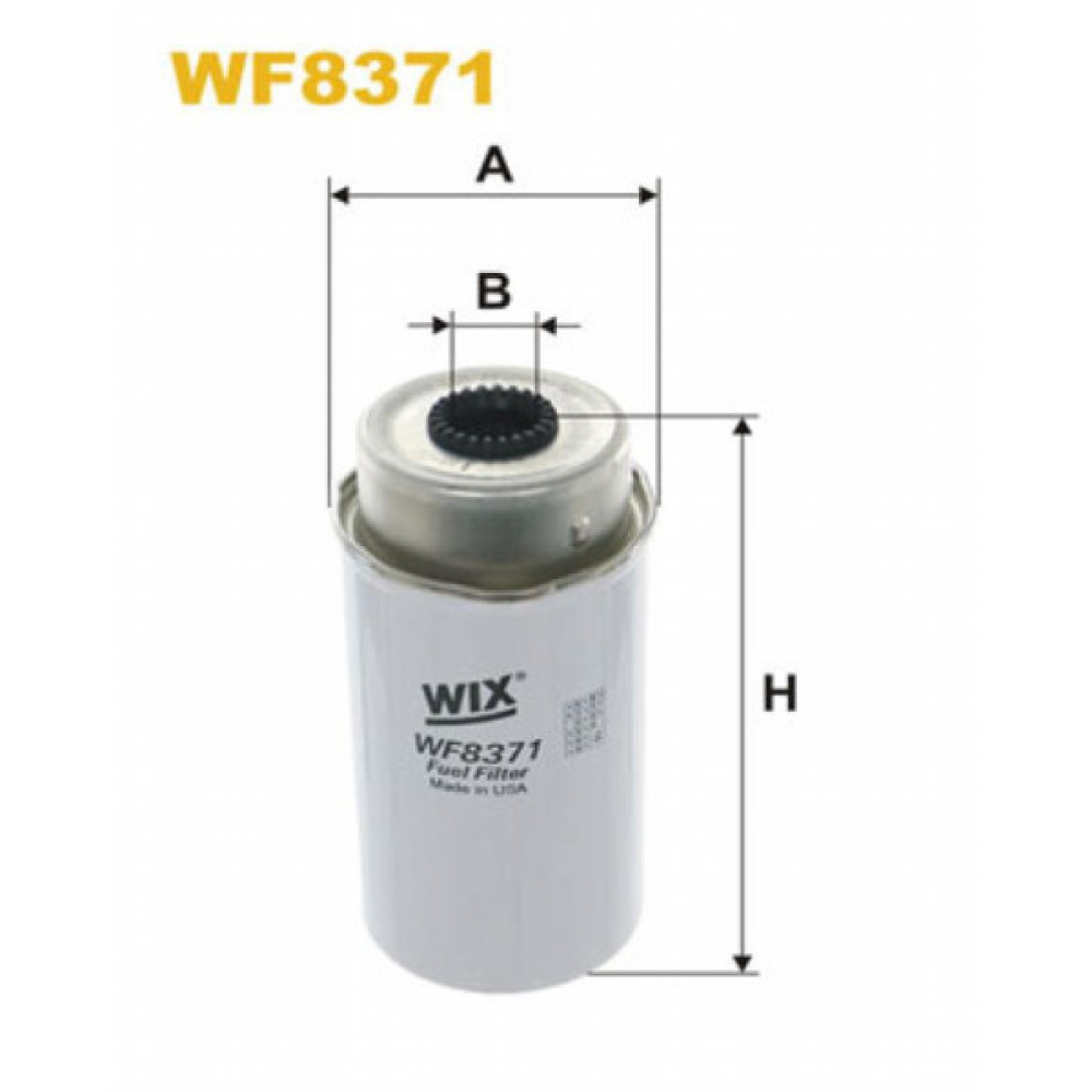 Фільтр паливний Wixfiltron WF8371