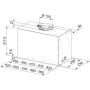 Витяжка Franke вбудовувана, 70см, 1250м.куб/год, Box Flush Basic FBFE BK A70, чорний