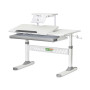 Парта ErgoKids з полицею Grey (TH-310 W/G + BD-S30 G)