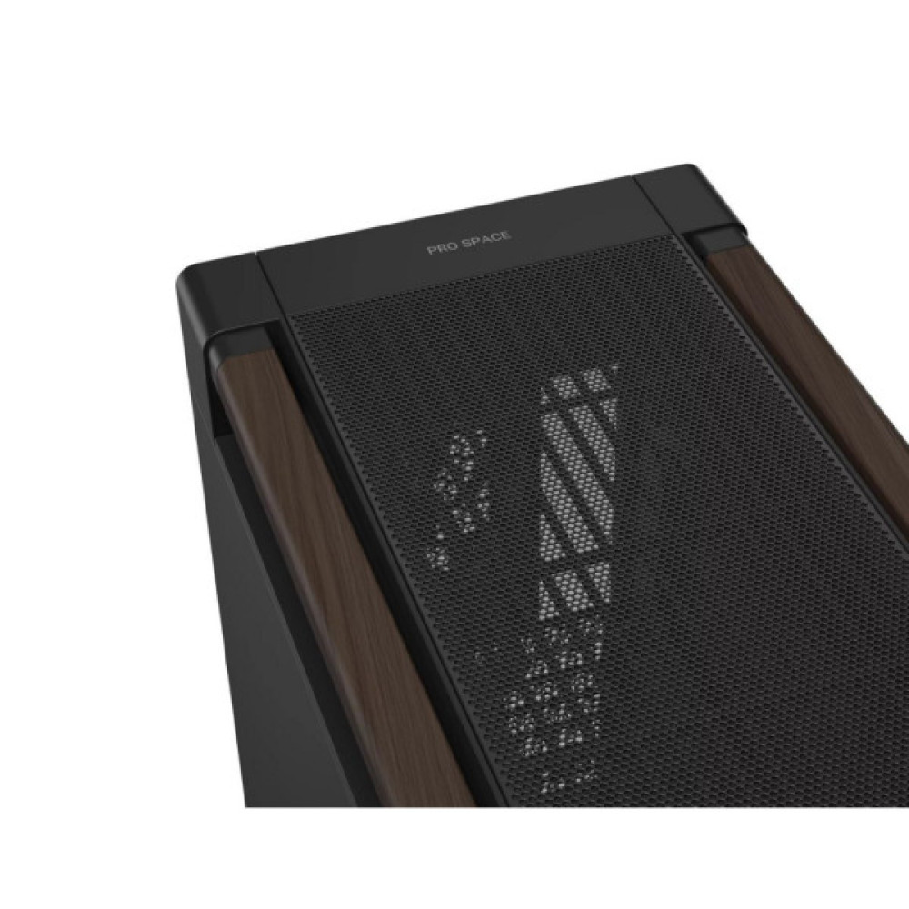 Корпус для ПК ASUS ProArt PA602 Walnut Wood Metal Panel Modern Black (90DC00J0-B09040)
