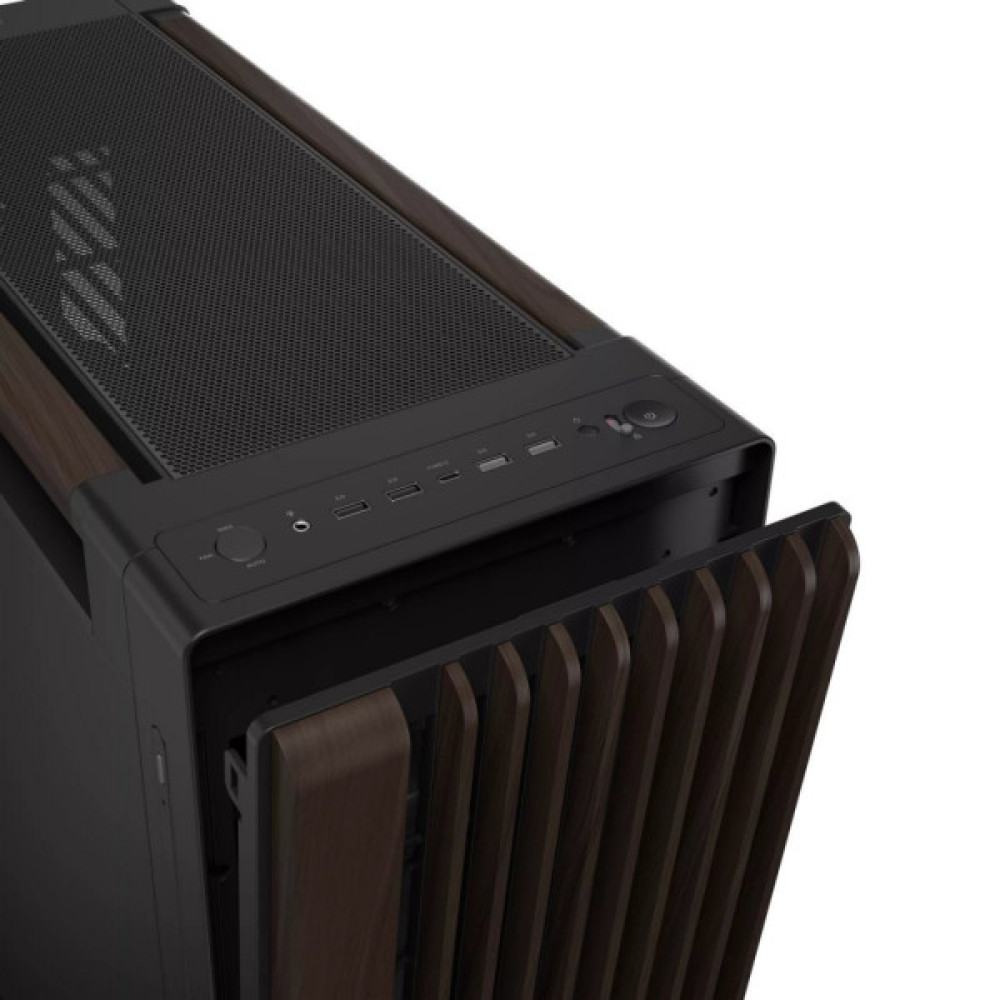 Корпус для ПК ASUS ProArt PA602 Walnut Wood Metal Panel Modern Black (90DC00J0-B09040)
