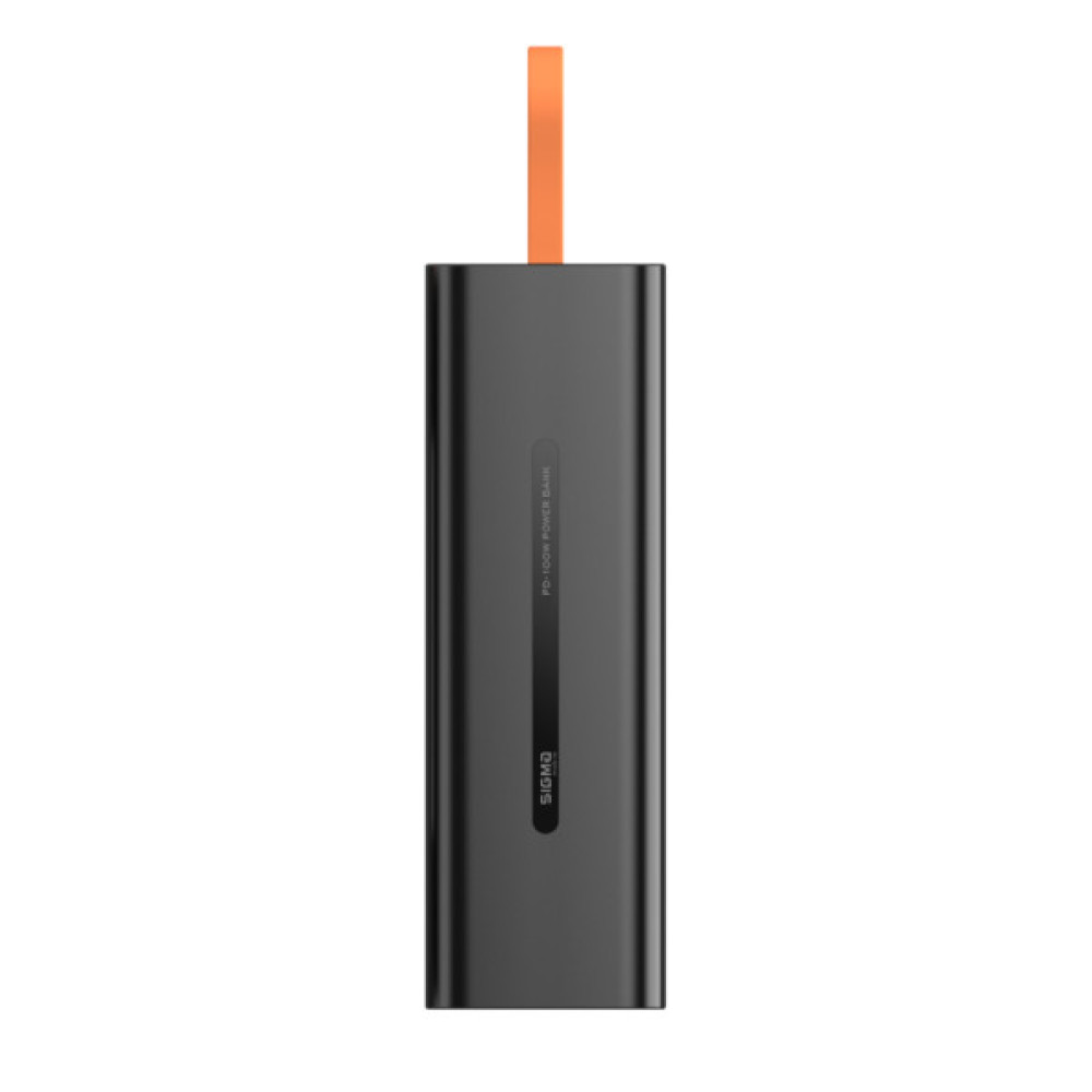Батарея універсальна Sigma X-power SI20A9QLX 20000mAh, PD/100W, LED, flashlight, cable 100w, black (4827798877814)