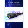 Дата кабель USB 3.0 AM/AF 2.0m US129 Black Ugreen (10373) Дата кабель USB 3.0 AM/AF 2.0m US129 Black Ugreen (10373)