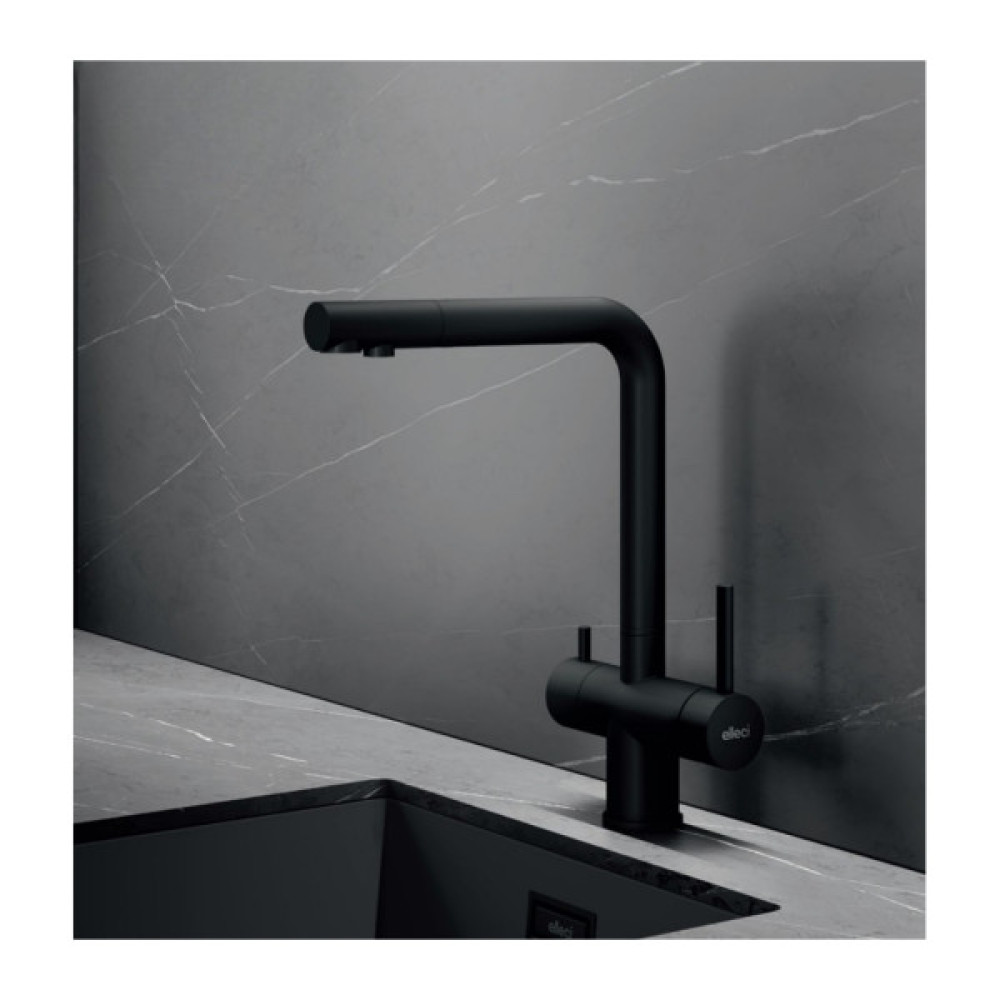 Змішувач Elleci Tourmaline Plus Pure nero 40
