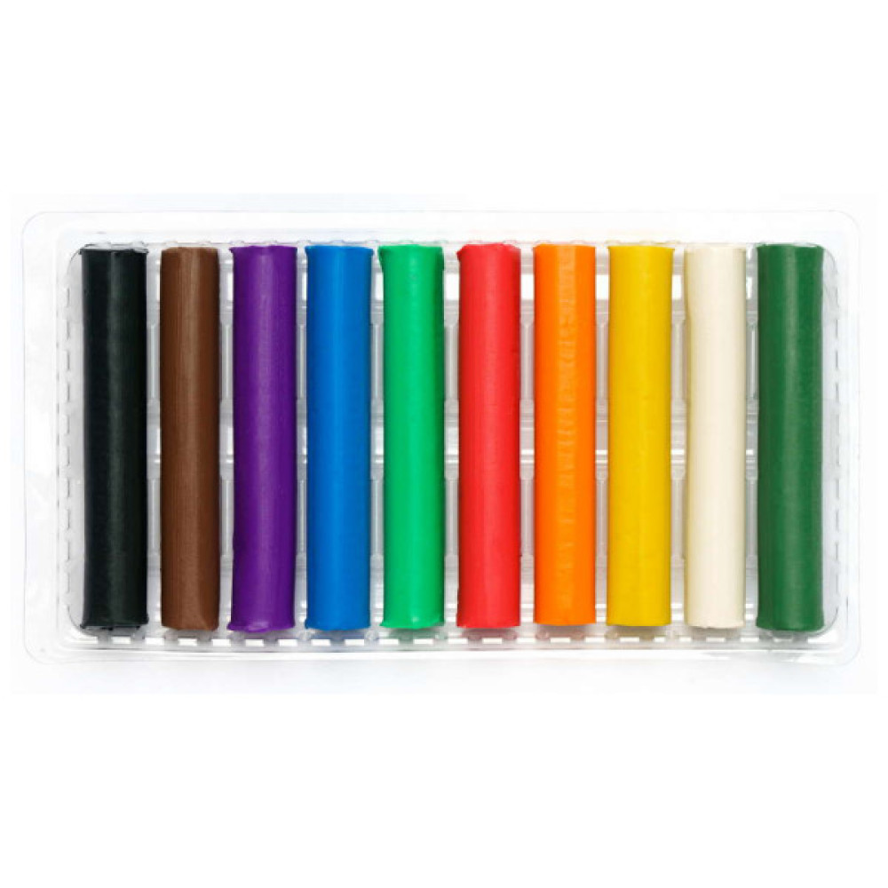 Пластилін Школярик Круглий 10 кольорів 130 г (83812902-UA)