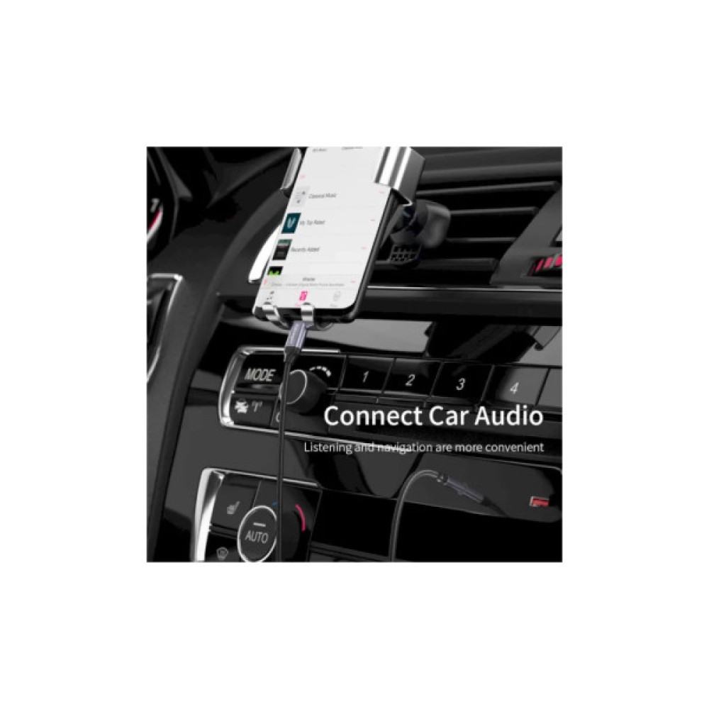 Кабель мультимедійний USB-C to 3.5mm M 1.0m gray Essager (EZJE02-0G)