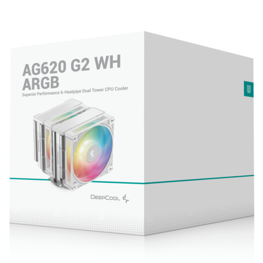 Кулер до процесора Deepcool AG620 G2 WH ARGB (R-AG620-WHAMMG2-G)