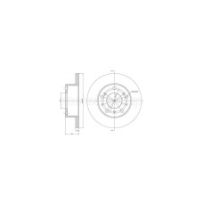 Гальмівний диск METELLI 23-0134