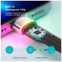 Дата кабель USB 2.0 AM to Lightning 2.0m 2.4A LED black Essager (EXCL-XCDA01) Дата кабель USB 2.0 AM to Lightning 2.0m 2.4A LED black Essager (EXCL-XCDA01)