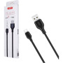 Дата кабель USB 2.0 AM to USB-C 1.0m 2.1A black XO (XO-NB-103-TC-1-BK) Дата кабель USB 2.0 AM to USB-C 1.0m 2.1A black XO (XO-NB-103-TC-1-BK)