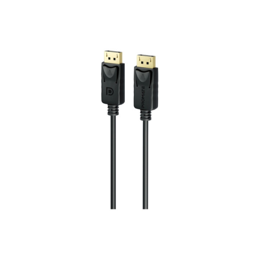 Кабель мультимедійний DisplayPort M to DisplayPort M 2.0m V1.4 black Promate (dplink-200.black)