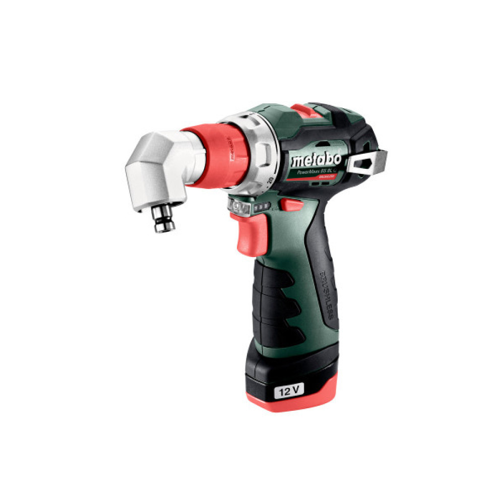 Шурупокрут-дриль акумуляторний Metabo PowerMaxx BS BL Q 12В 2х2.0А·год 20·38Нм кейс 0-400·0-1500об/хв 0.8кг