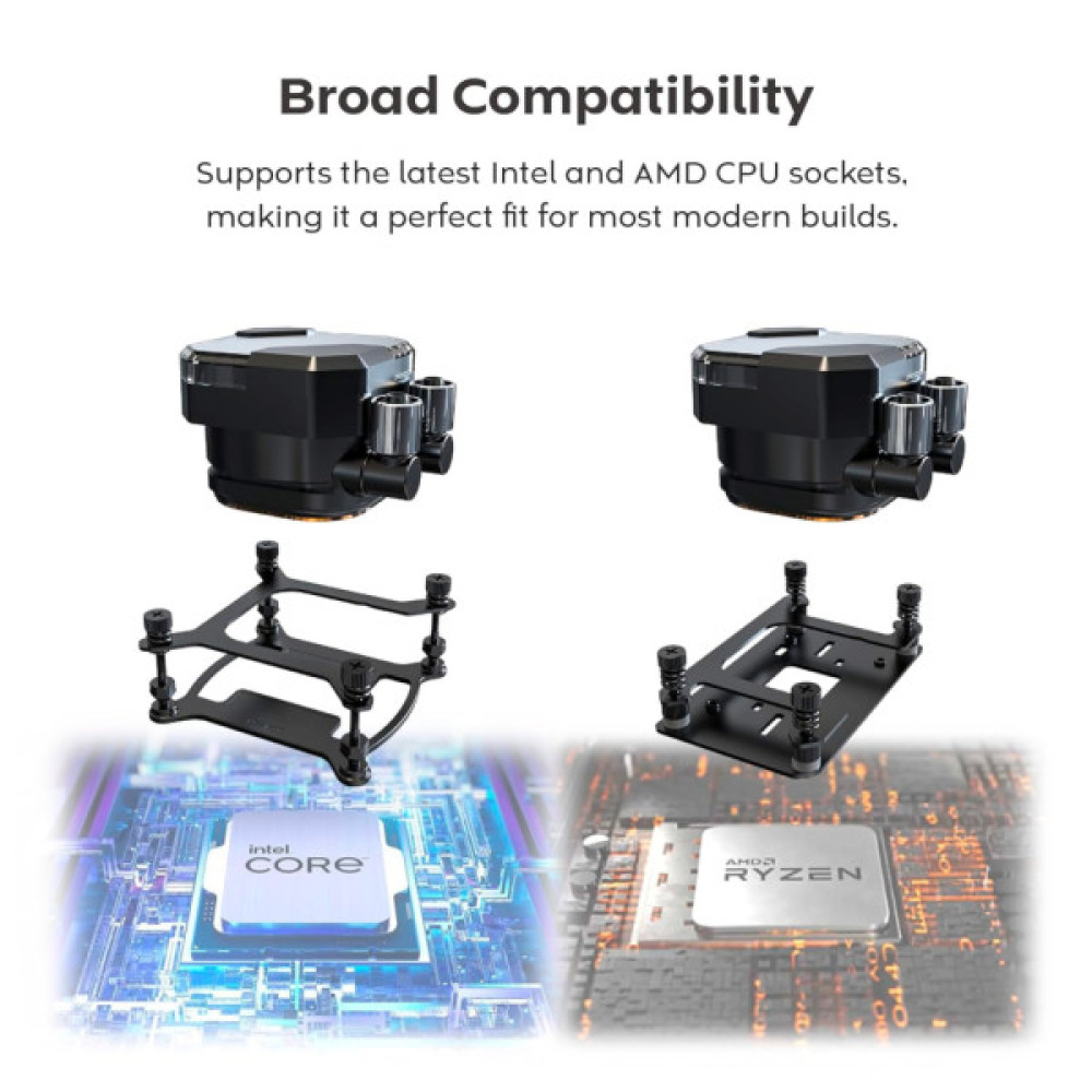 Система рідинного охолодження MONTECH HYPER FLOW SILENT 240 (W)