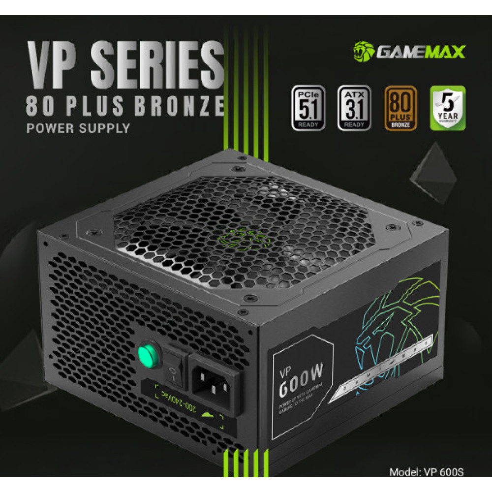 GAMEMAX VP 600S BK