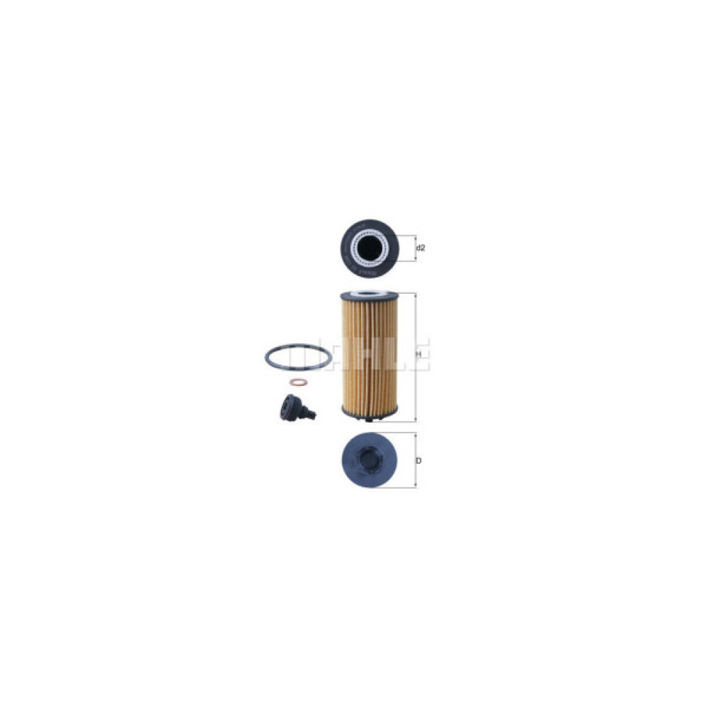 Фільтр масляний Mahle OX1238D Фільтр масляний Mahle OX1238D