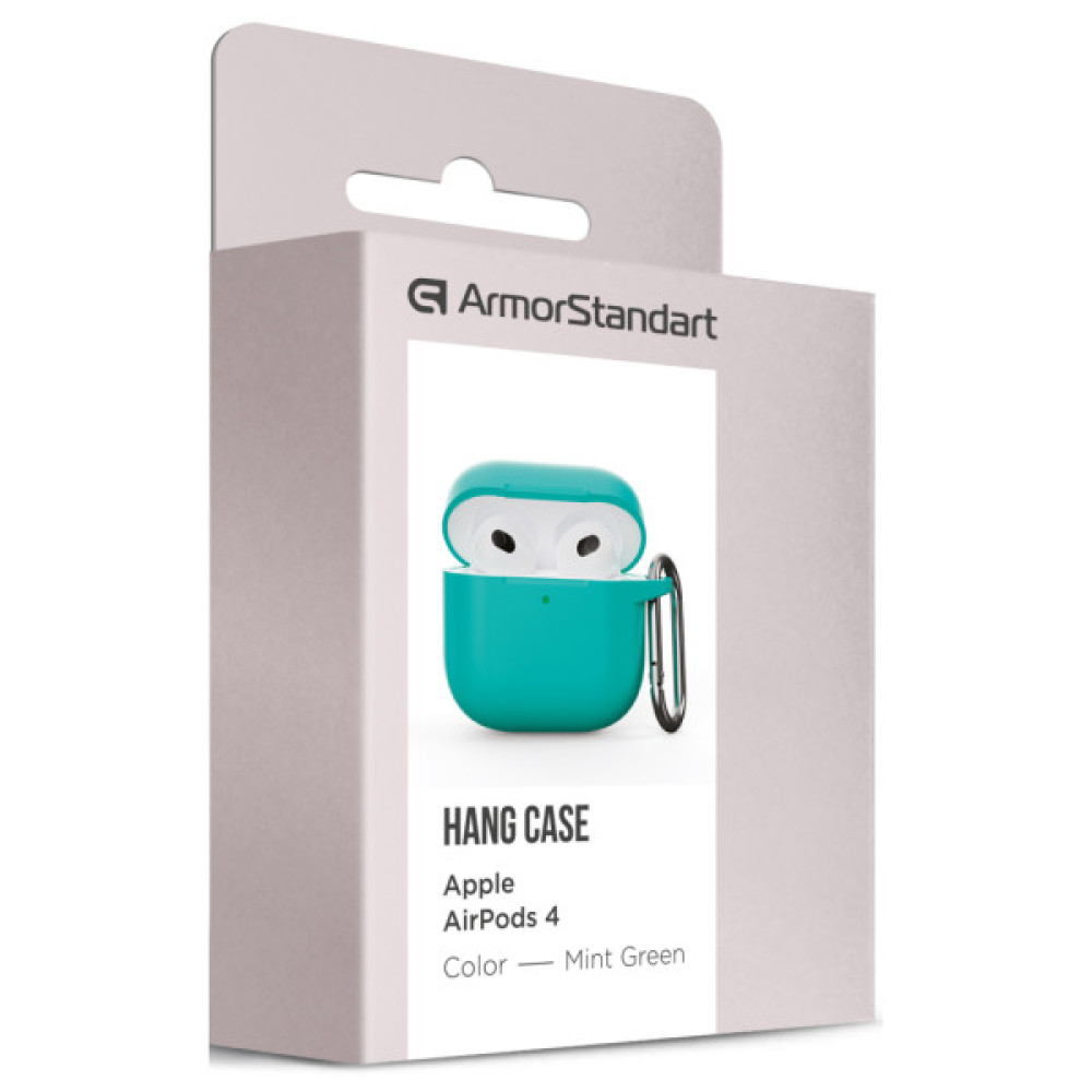 Чохол для навушників Armorstandart Hang Case для Apple AirPods 4 Mint Green (ARM81287)