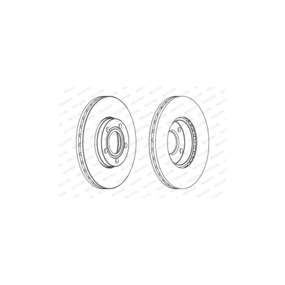 Гальмівний диск FERODO DDF1014