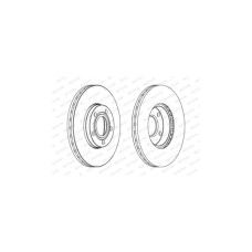Гальмівний диск FERODO DDF1014