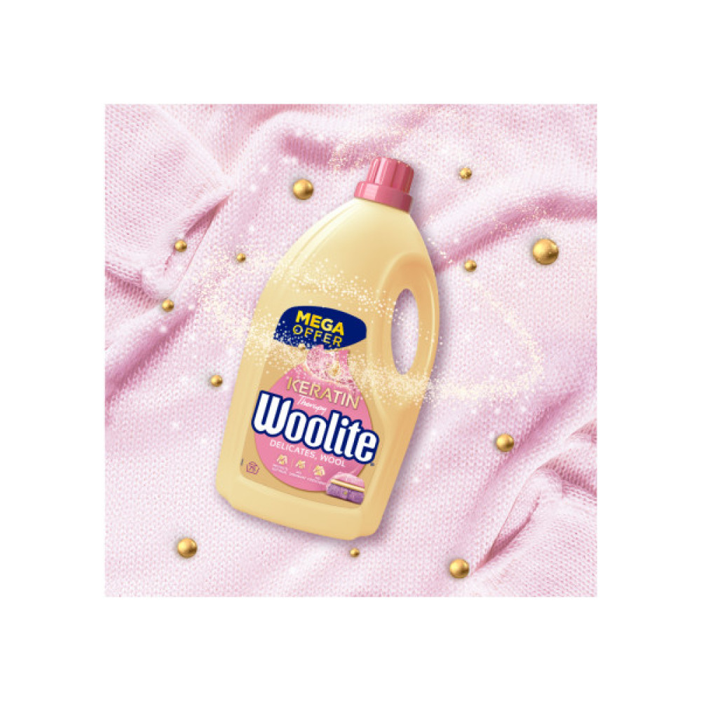 Гель для прання Woolite Для вовни та делікатних тканин З кератином 4.5 л (5908252004546)