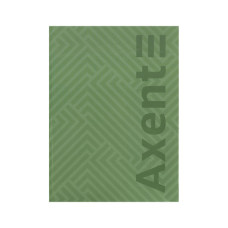 Книга записна Axent A4 Pattern, 96 аркушів клітинка, зелений (8425-1-A)