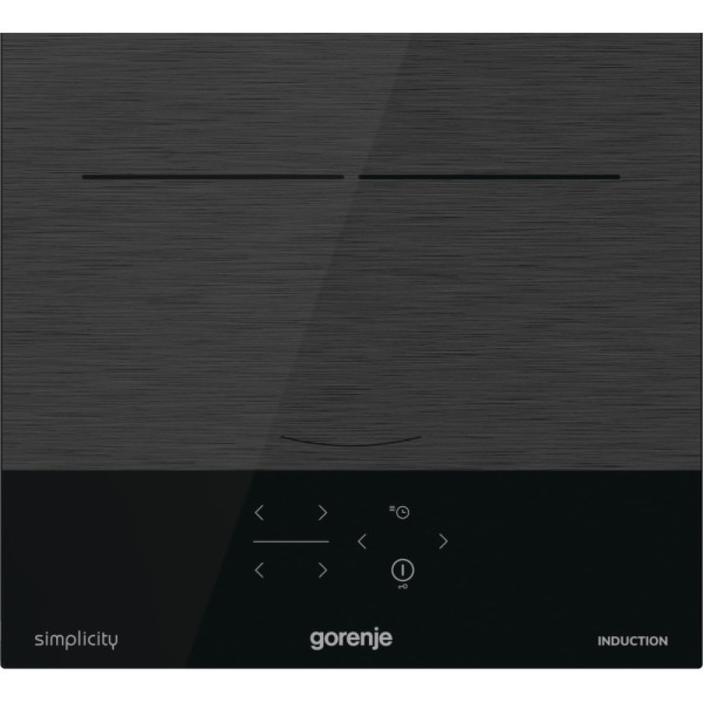 Варильна поверхня Gorenje індукційна, 30см, Доміно, PowerBoost, поєднання конфорок, чорний