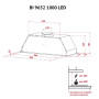 Витяжка кухонна Perfelli BI 9652 I 1000 LED Витяжка кухонна Perfelli BI 9652 I 1000 LED