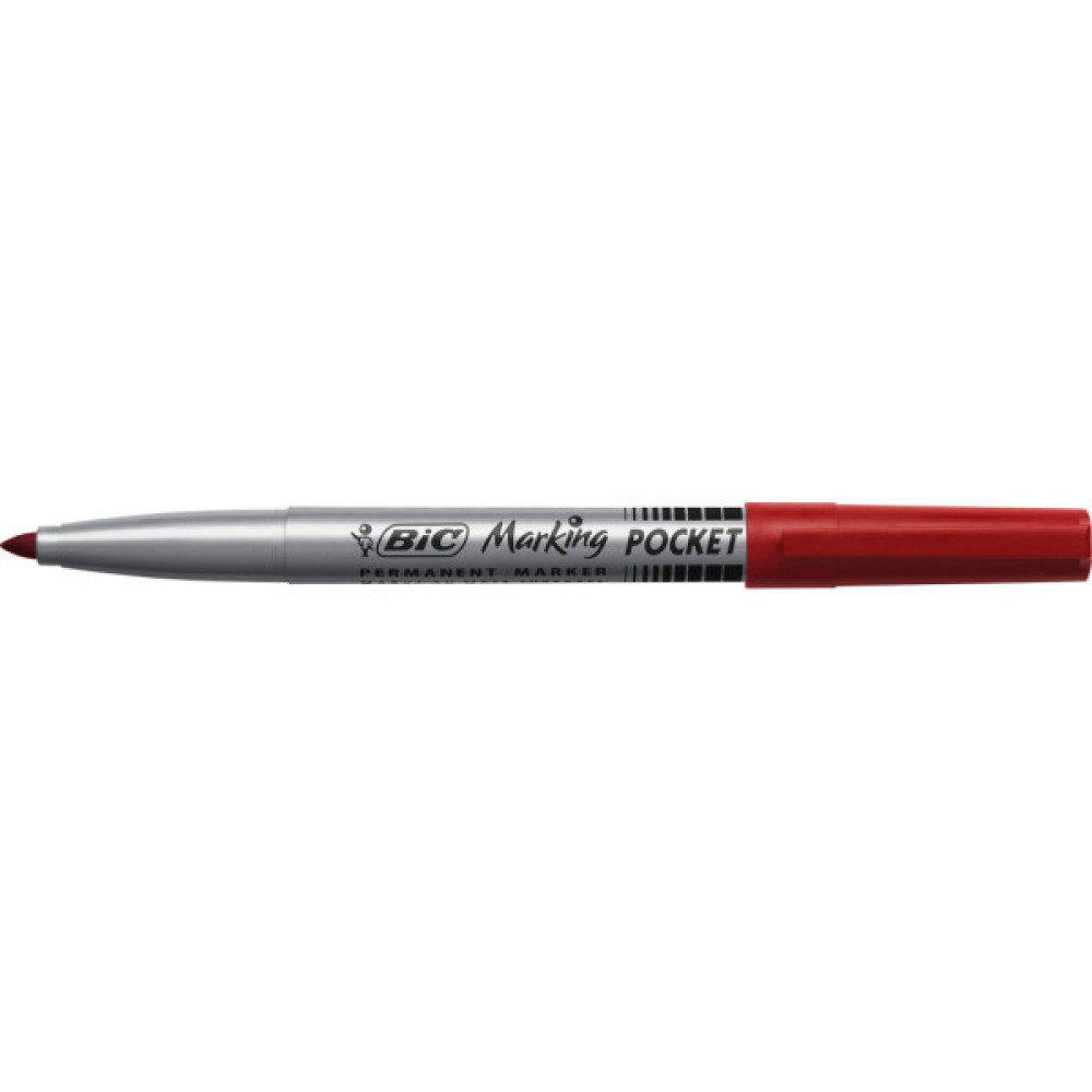 Маркер Bic перманентний Fine, червоний (bc8209002)
