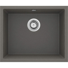 Мийка кухонна Deante Corda, граніт, квадрат, без крила, 550х460х204мм, чаша - 1, вбудована, антрацит
