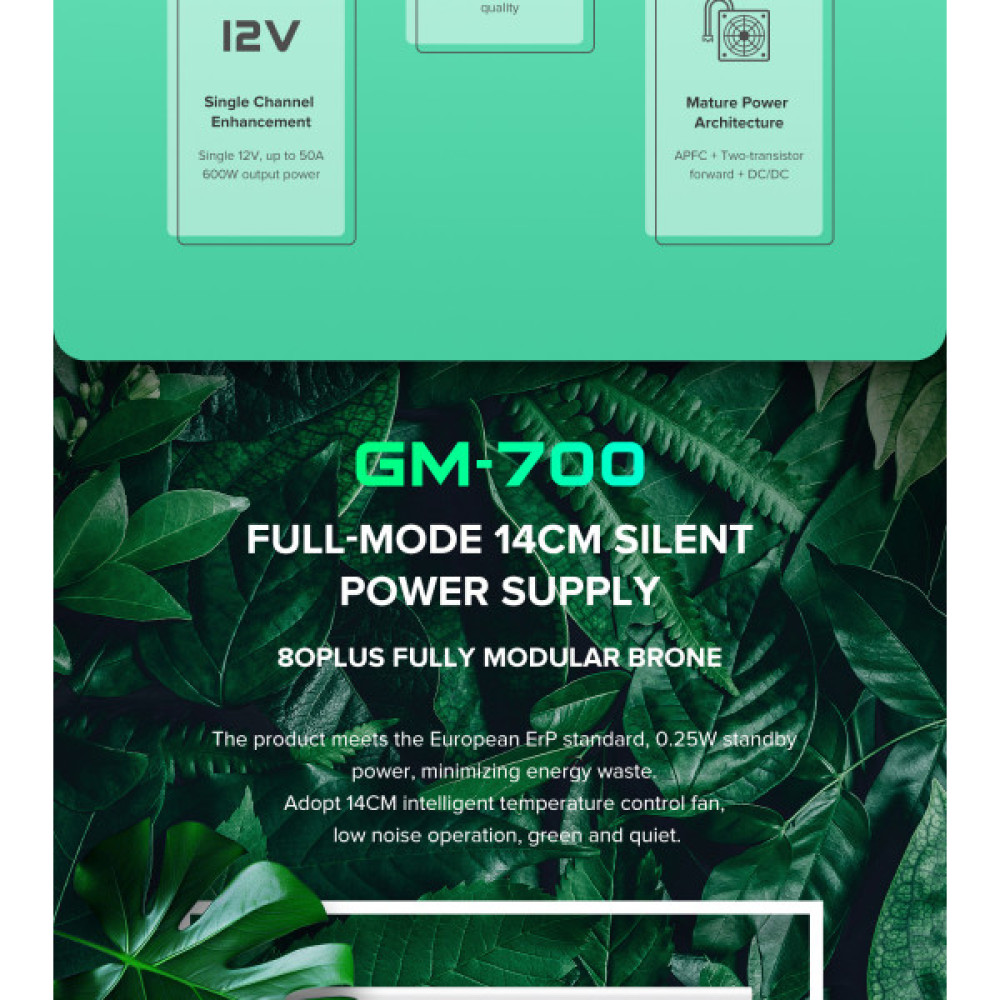 GAMEMAX GM-700 Modular white