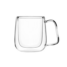 Набір чашок Ardesto 250мл, 2шт, боросилікатне скло, прозорий (AR2625BPR)