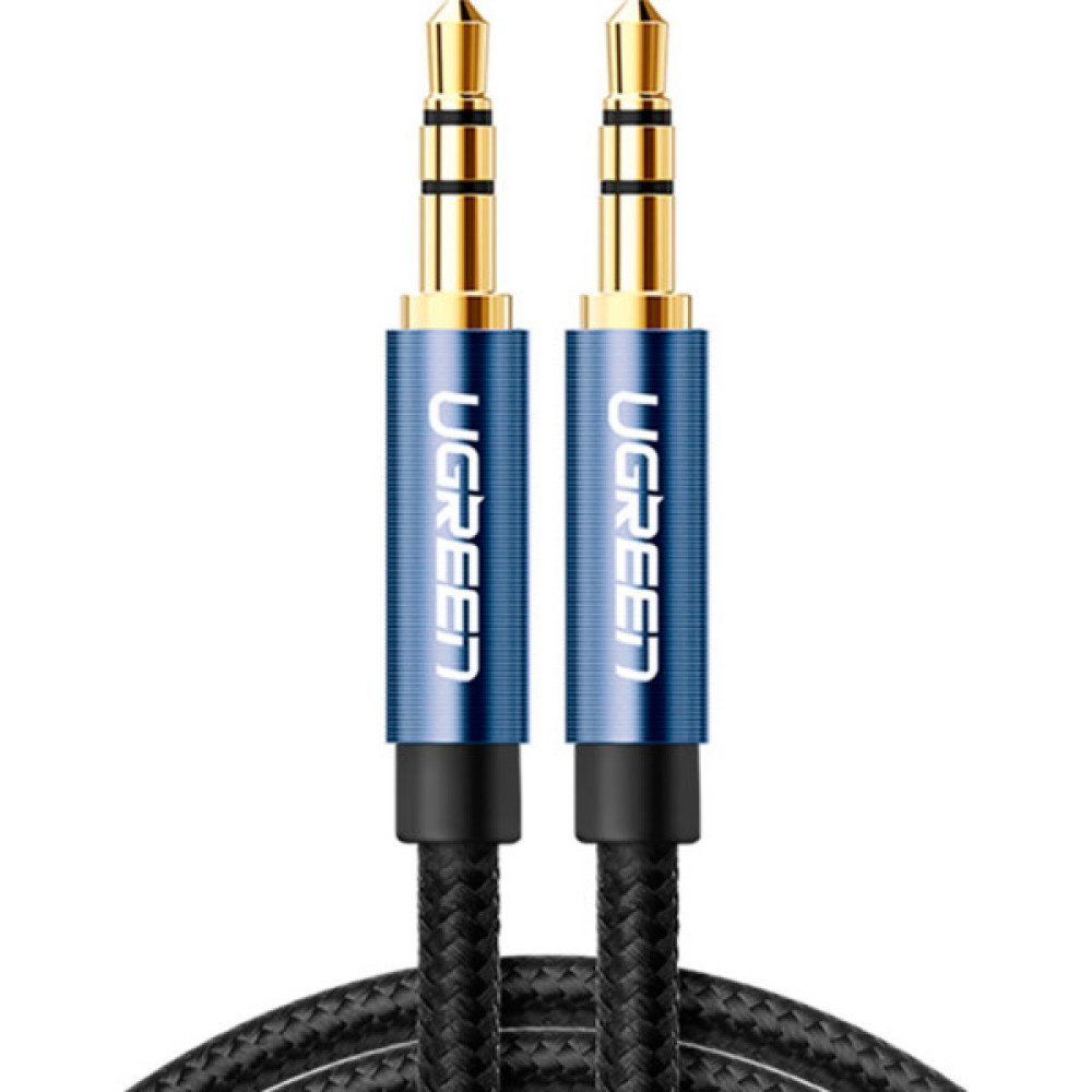 Кабель мультимедійний 3.5mm M to 3.5mm M 2.0m AV112 blue Ugreen (10687)