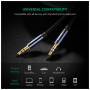 Кабель мультимедійний 3.5mm M to 3.5mm M 2.0m AV112 blue Ugreen (10687)