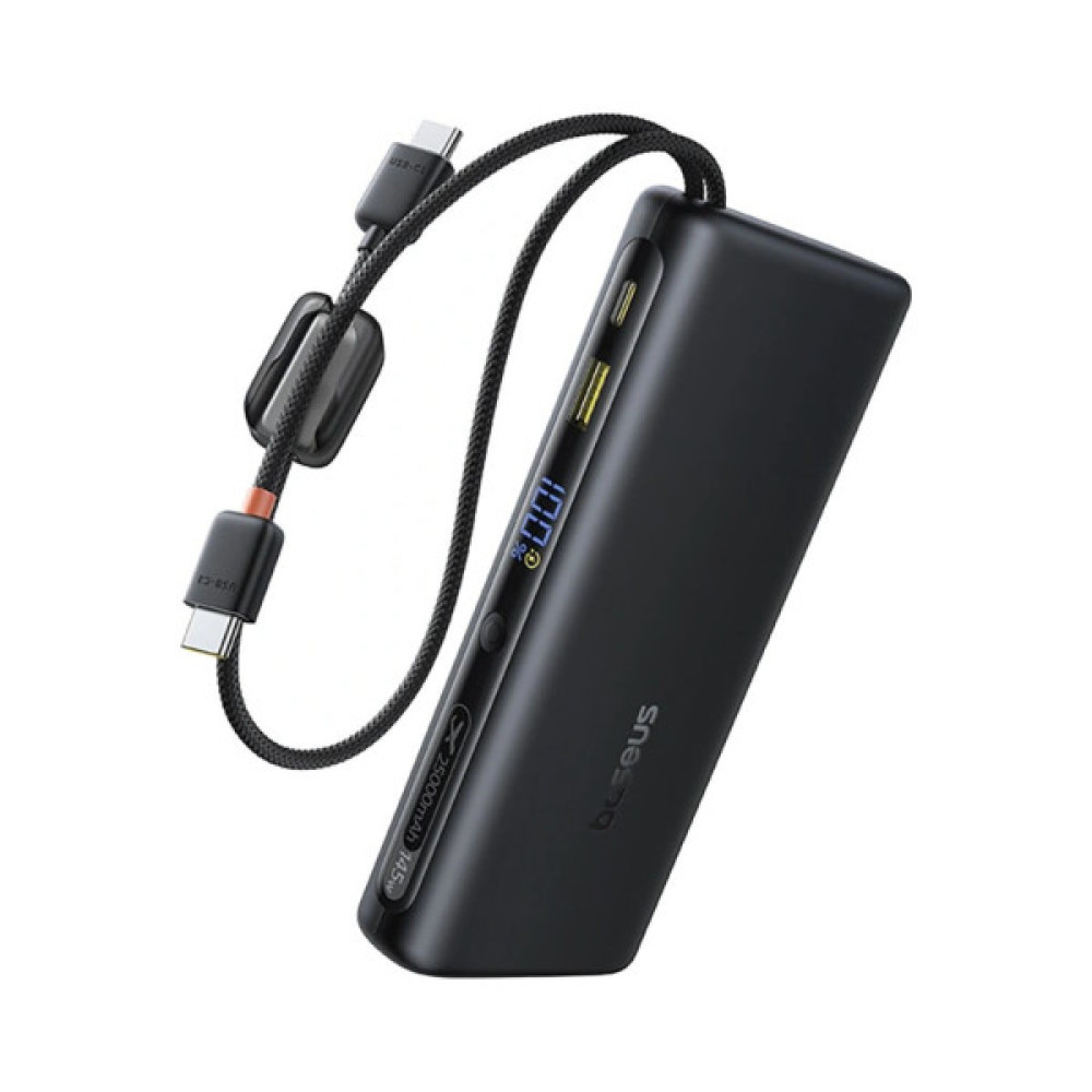 Батарея універсальна Baseus 25000mAh EnerFill FC41 145W Digital Display Built-in Dual USB-C Cable (E0028H03)