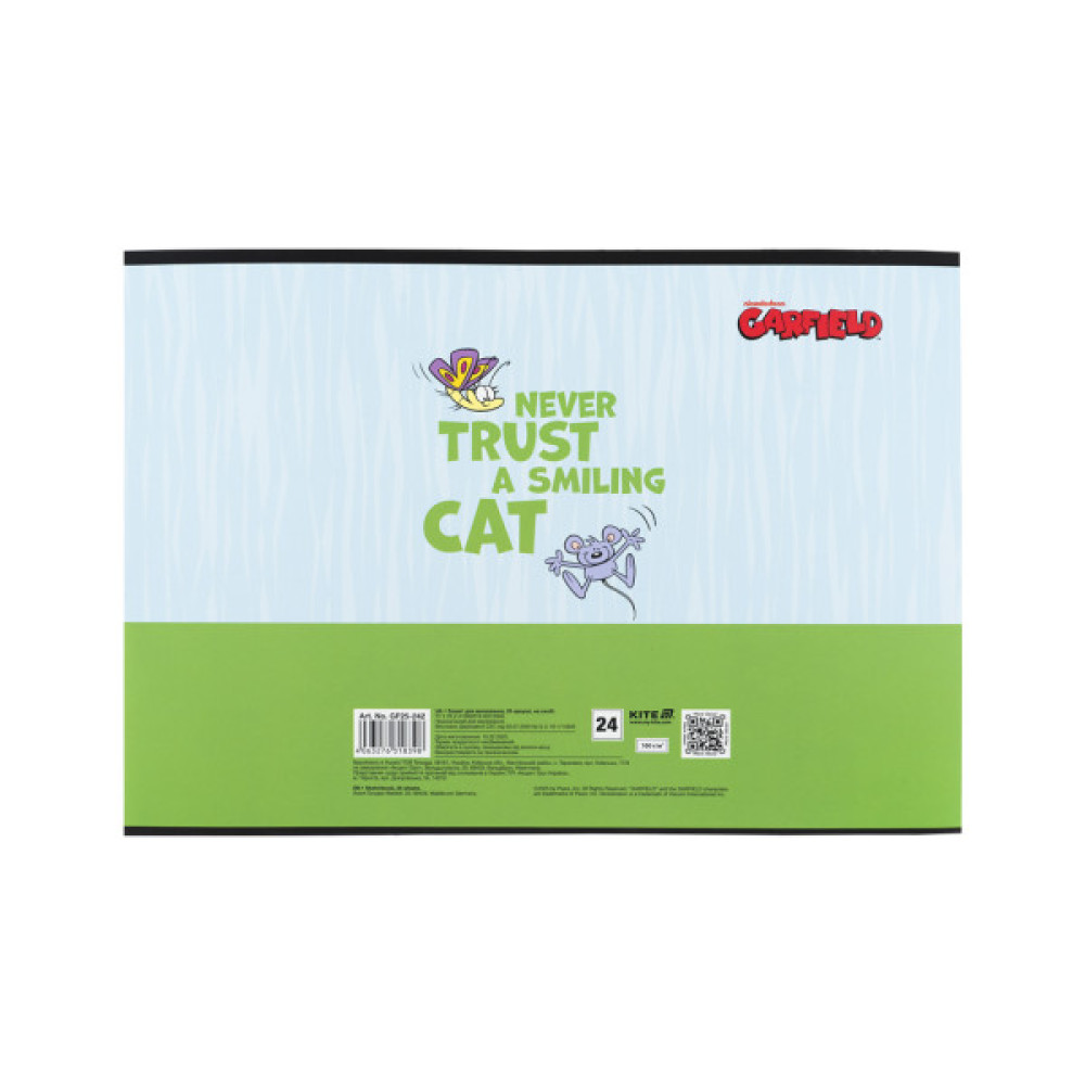 Альбом для малювання Kite Garfield, 24 аркуша (GF25-242)