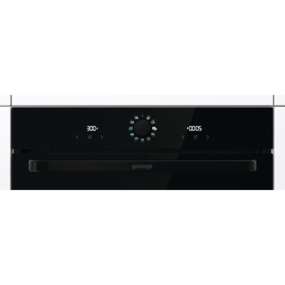 Духова шафа Gorenje електрична, 77л, A, пара, дисплей, макс.темпер.-300,  чорний