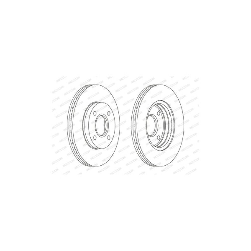 Гальмівний диск FERODO DDF1072