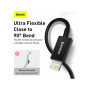 Дата кабель USB 2.0 AM to Lightning 2.0m 2.4A black Baseus (CALYS-C01) Дата кабель USB 2.0 AM to Lightning 2.0m 2.4A black Baseus (CALYS-C01)