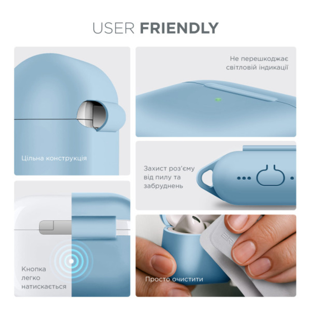 Чохол для навушників Armorstandart Hang Case For Apple AirPods Pro 3 Light Blue (ARM88313)