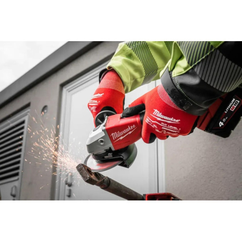 Шліфмашина кутова акумуляторна Milwaukee M18 BLSAG125X-0 125мм 18В 11000об·хв 2.4кг кейс без АКБ та ЗП