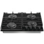Варильна поверхня Gorenje газова на склі, 60см, чавун, чорний