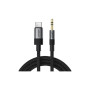 Кабель мультимедійний USB-C to 3.5mm M 0.15m black Acefast (6974316285274)