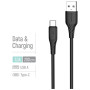 Дата кабель USB 2.0 AM to USB-C 2.0m 3A textured PVC black ColorWay (CW-CBUC095-BK)